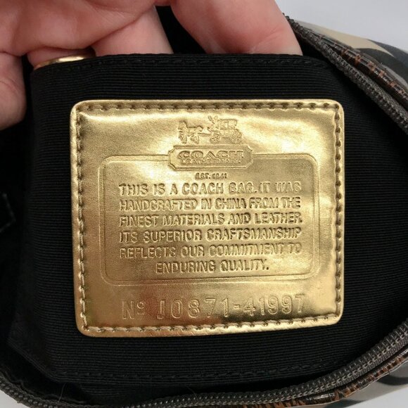 Coach Multicolor Sateen Madison Graphic OP Art Mini Bag 41997 - Picture 11 of 11